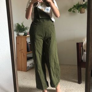 Cottagecore Green Bridge & Burn Overalls